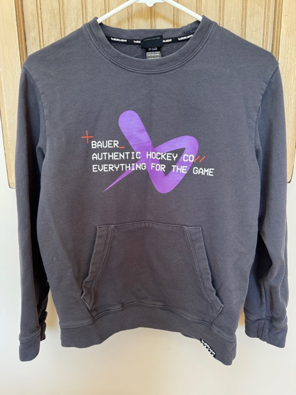 Bauer Charcoal Pullover Sweatshirt